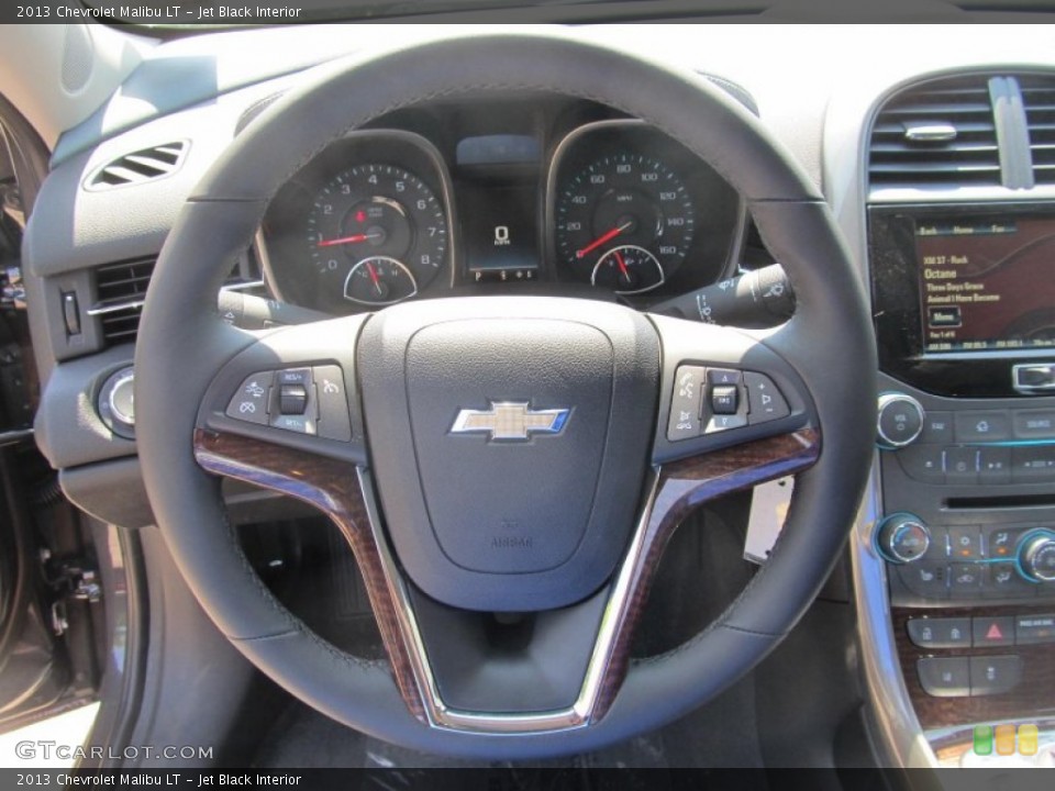 Jet Black Interior Steering Wheel for the 2013 Chevrolet Malibu LT #70210378