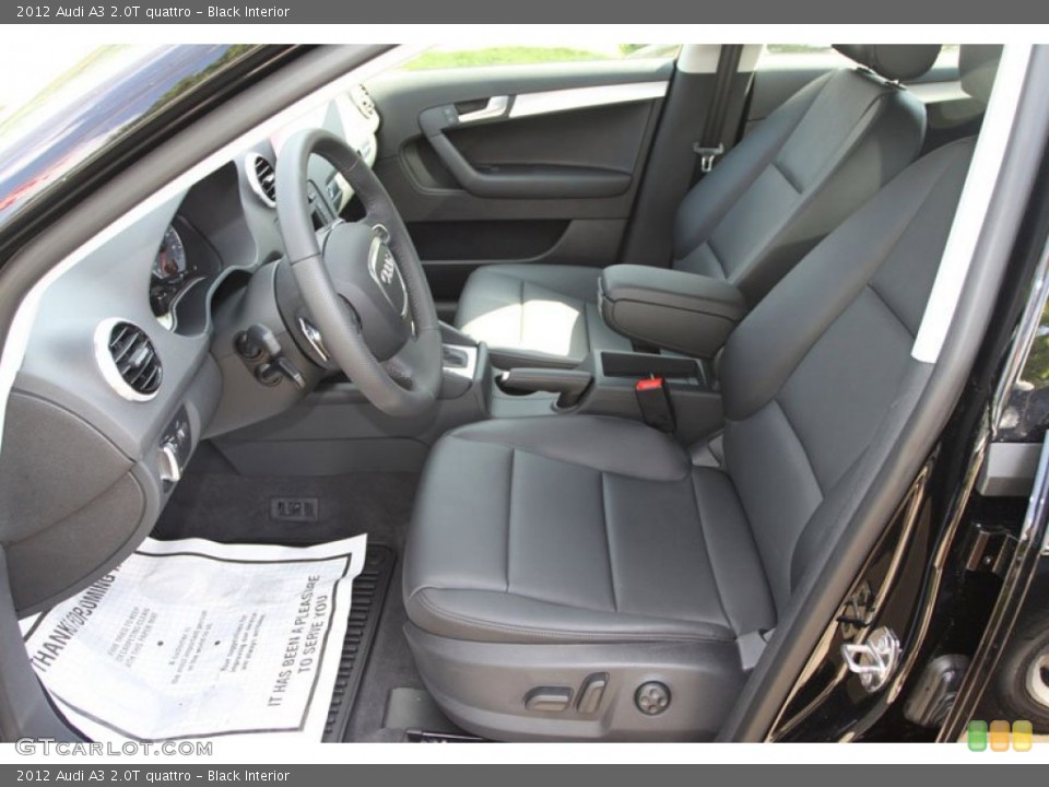 Black Interior Photo for the 2012 Audi A3 2.0T quattro #70210711