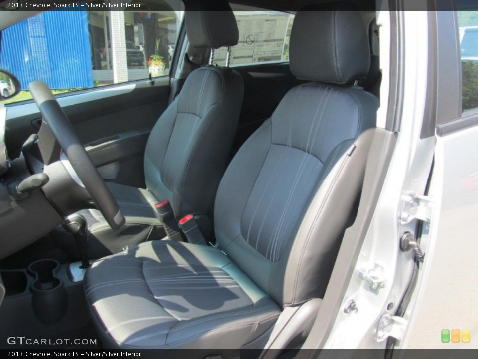 Silver/Silver Interior Front Seat for the 2013 Chevrolet Spark LS #70210900