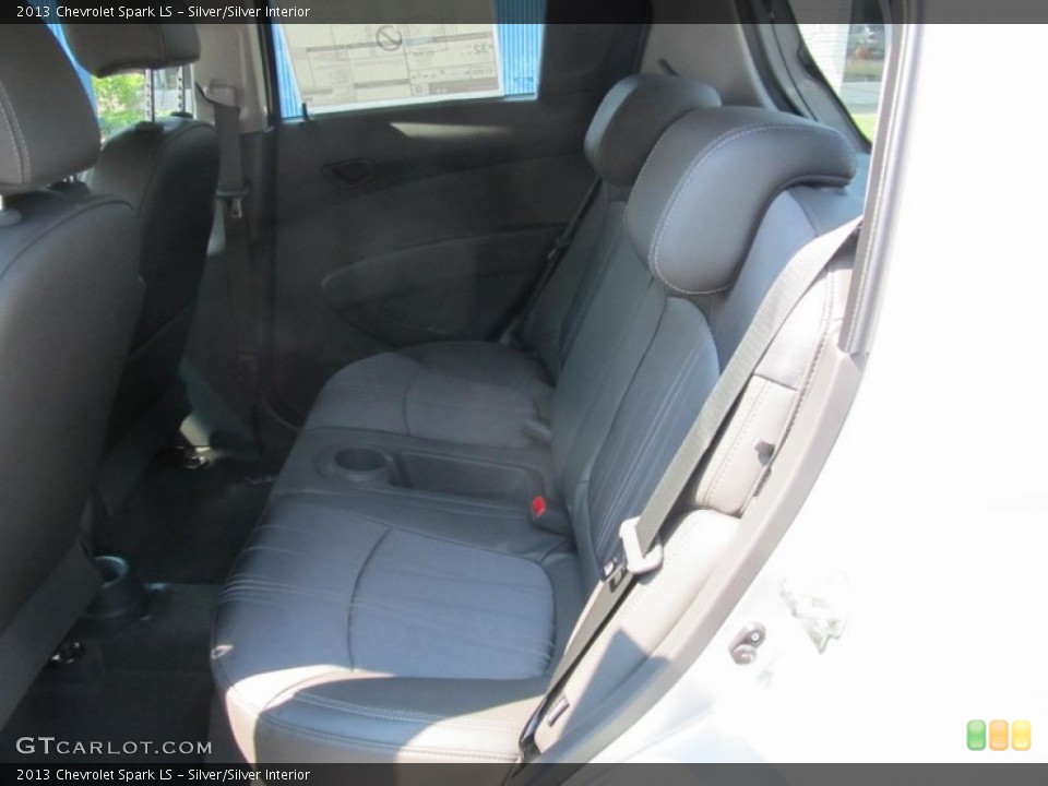 Silver/Silver Interior Rear Seat for the 2013 Chevrolet Spark LS #70210908