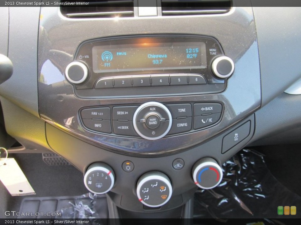 Silver/Silver Interior Controls for the 2013 Chevrolet Spark LS #70210933