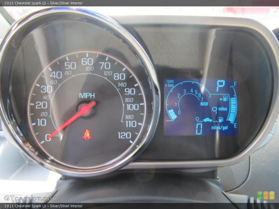Silver/Silver Interior Gauges for the 2013 Chevrolet Spark LS #70210972