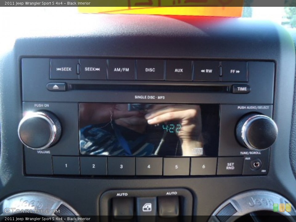 Black Interior Audio System for the 2011 Jeep Wrangler Sport S 4x4 #70211665