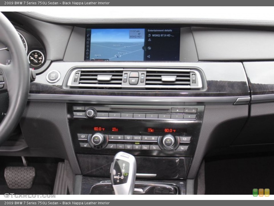 Black Nappa Leather Interior Controls for the 2009 BMW 7 Series 750Li Sedan #70215140