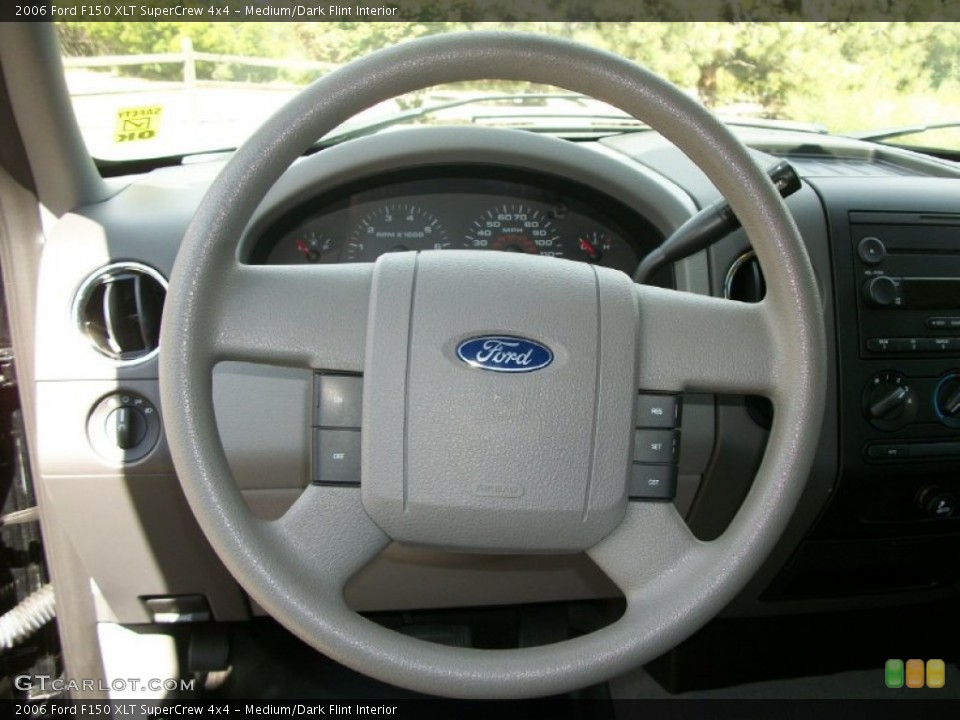Medium/Dark Flint Interior Steering Wheel for the 2006 Ford F150 XLT SuperCrew 4x4 #70216387