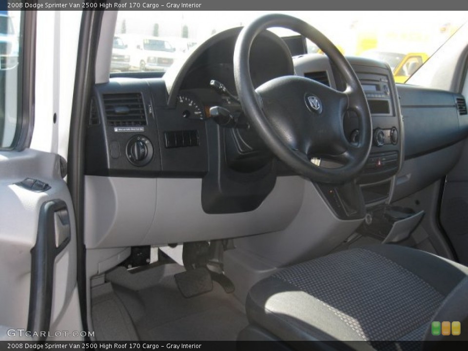 Gray Interior Dashboard for the 2008 Dodge Sprinter Van 2500 High Roof 170 Cargo #70222669