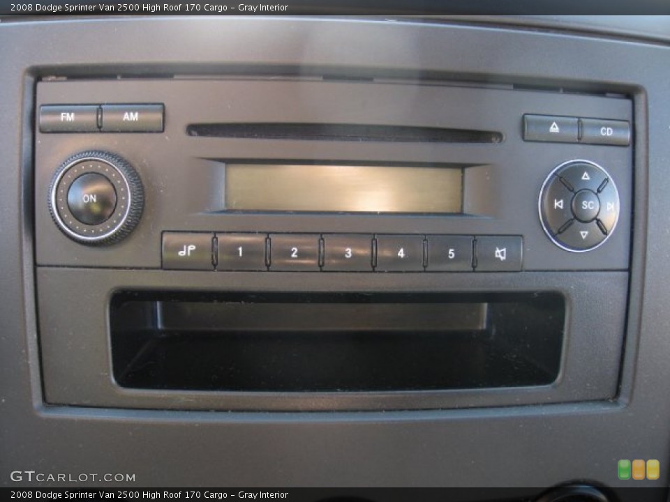 Gray Interior Audio System for the 2008 Dodge Sprinter Van 2500 High Roof 170 Cargo #70222687