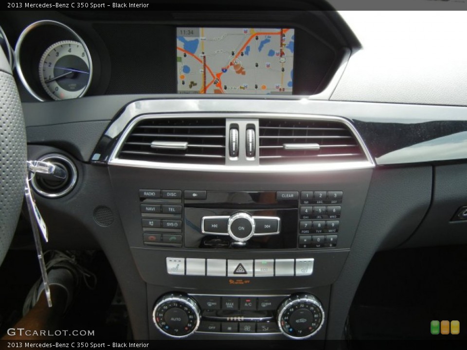 Black Interior Controls for the 2013 Mercedes-Benz C 350 Sport #70225800