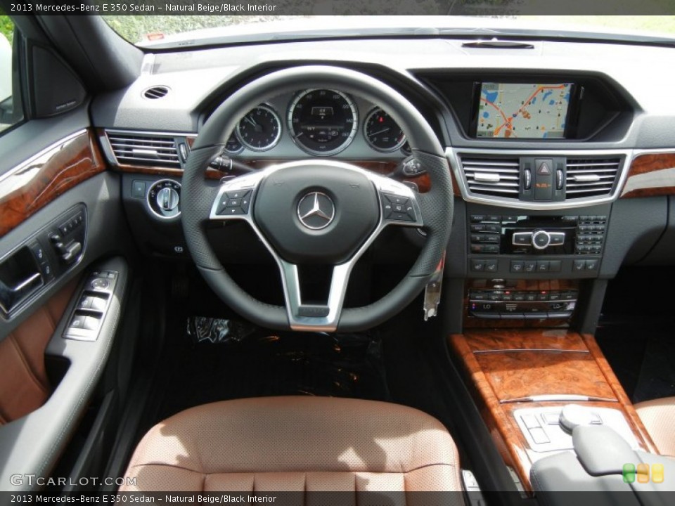 Natural Beige/Black Interior Dashboard for the 2013 Mercedes-Benz E 350 Sedan #70226170