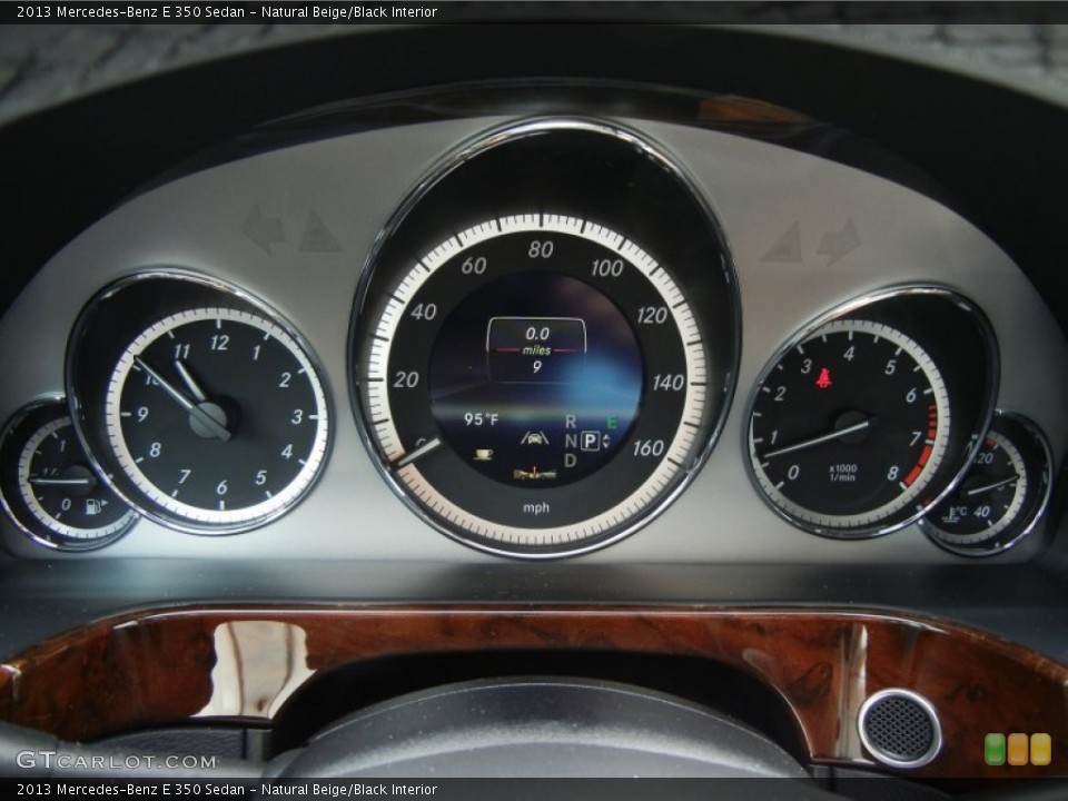 Natural Beige/Black Interior Gauges for the 2013 Mercedes-Benz E 350 Sedan #70226182