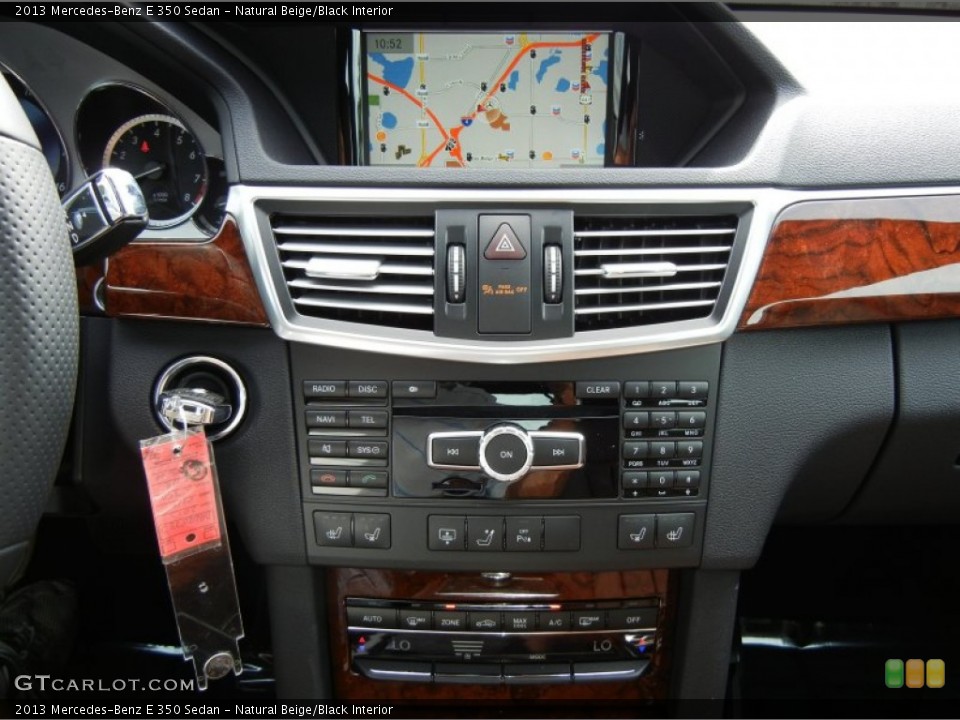 Natural Beige/Black Interior Controls for the 2013 Mercedes-Benz E 350 Sedan #70226188