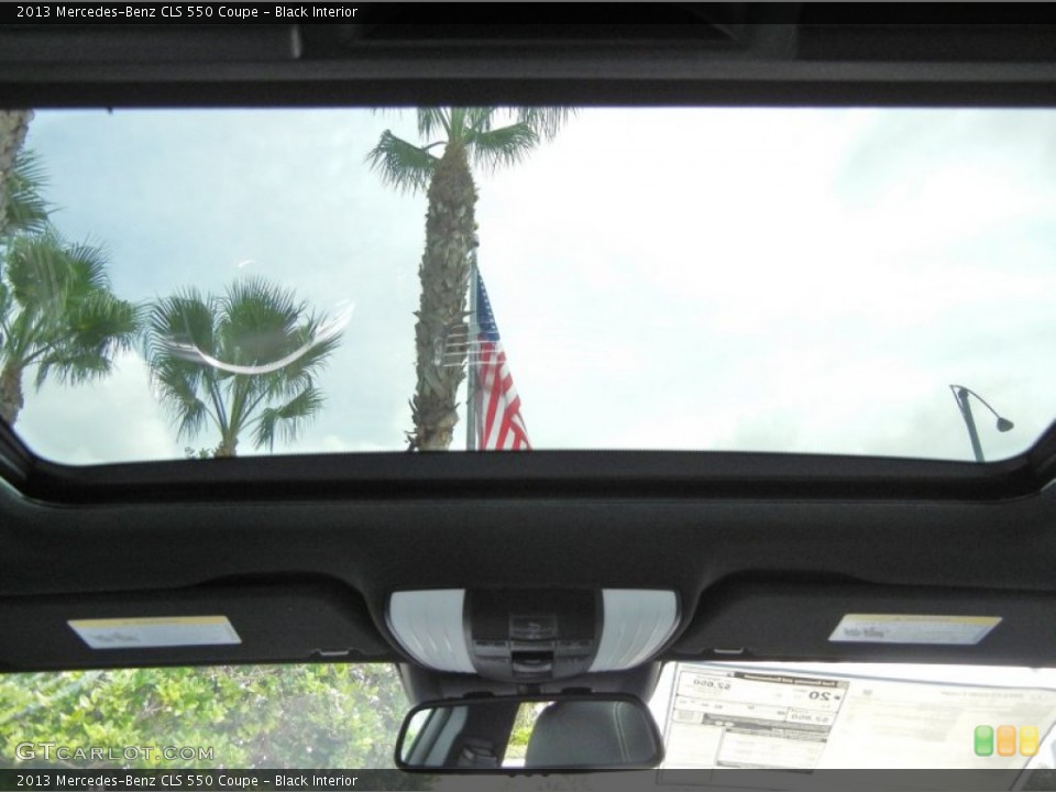 Black Interior Sunroof for the 2013 Mercedes-Benz CLS 550 Coupe #70226767