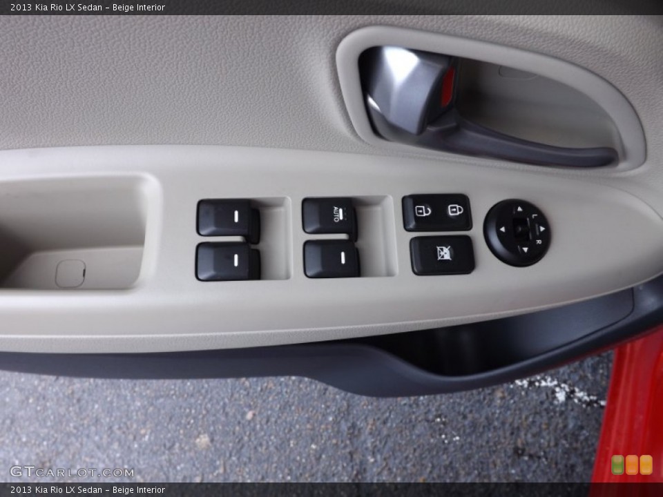 Beige Interior Controls for the 2013 Kia Rio LX Sedan #70228066