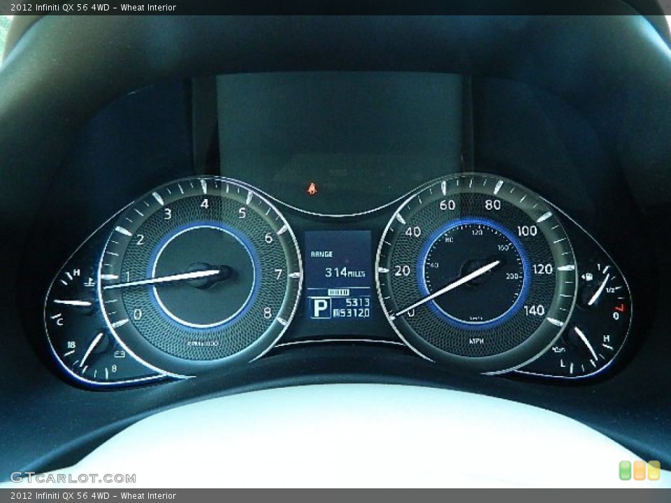 Wheat Interior Gauges for the 2012 Infiniti QX 56 4WD #70229563