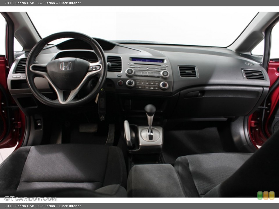 Black Interior Dashboard for the 2010 Honda Civic LX-S Sedan #70233430