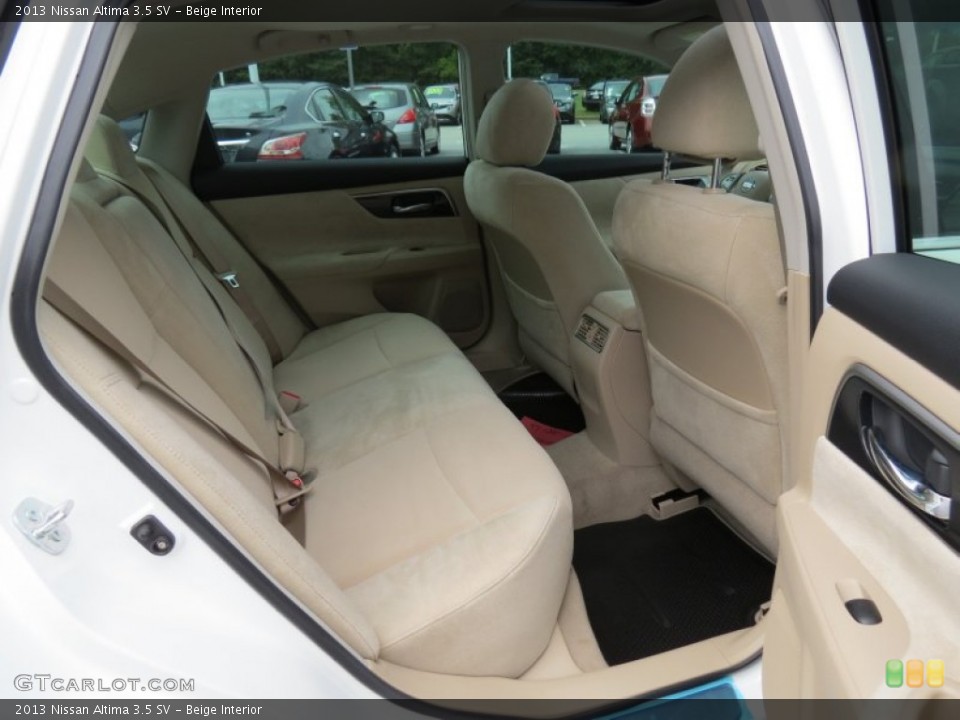 Beige Interior Rear Seat for the 2013 Nissan Altima 3.5 SV #70234231