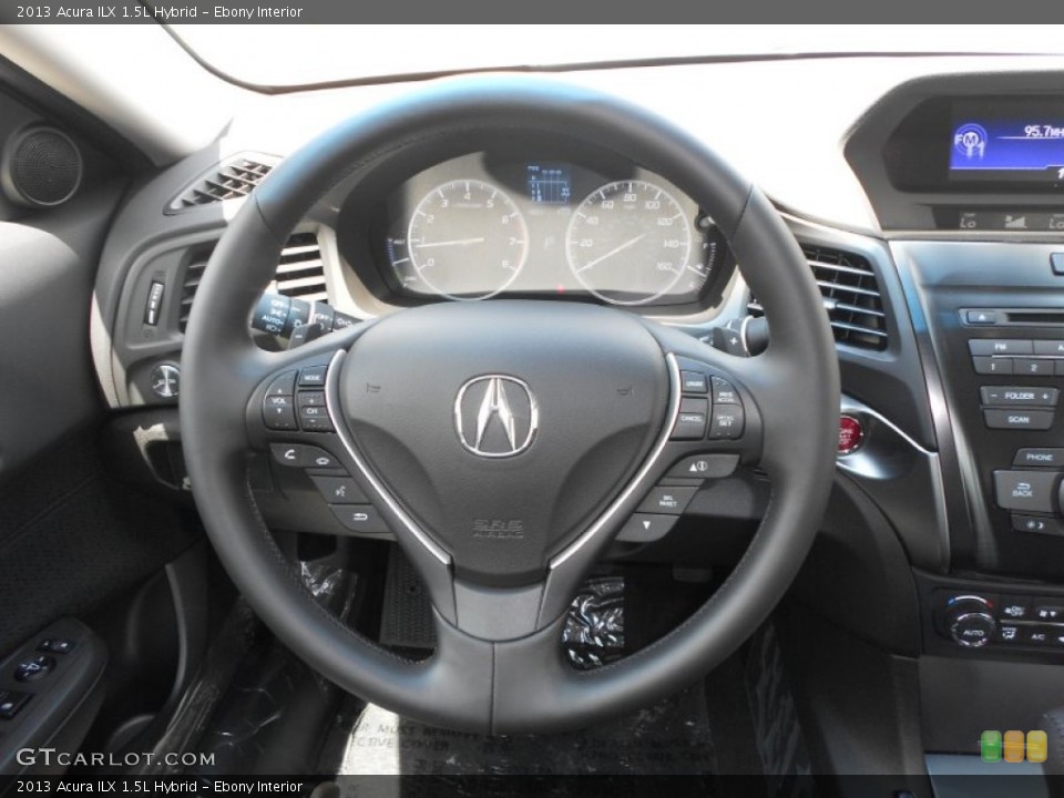 Ebony Interior Steering Wheel for the 2013 Acura ILX 1.5L Hybrid #70234414