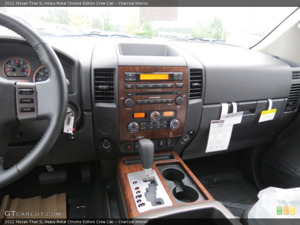 Charcoal Interior Dashboard for the 2012 Nissan Titan SL Heavy Metal Chrome Edition Crew Cab #70234426