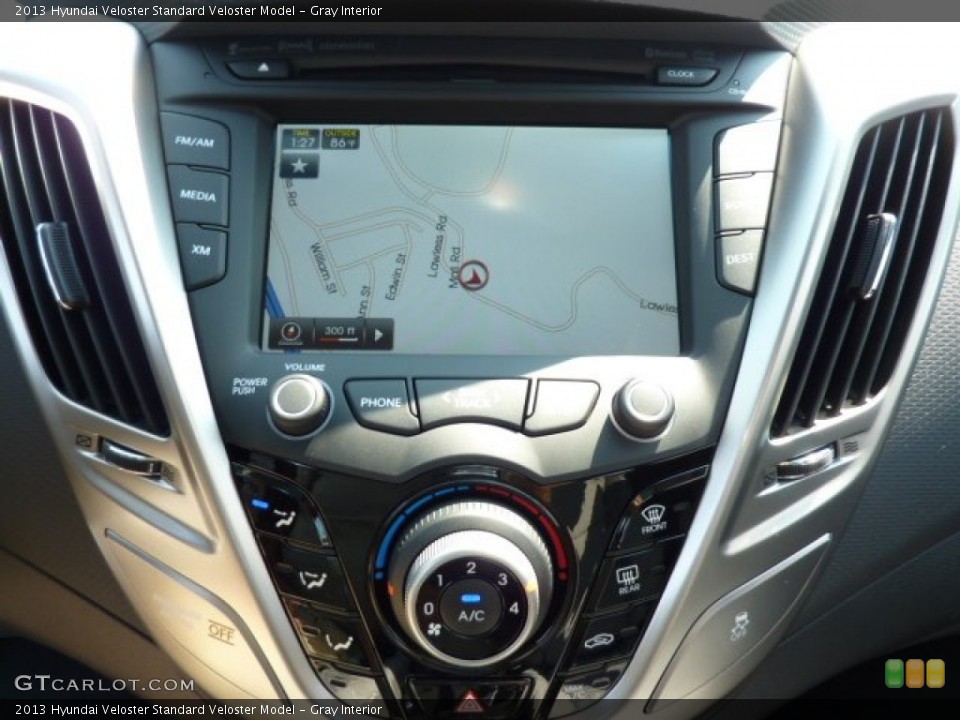 Gray Interior Navigation for the 2013 Hyundai Veloster  #70237108