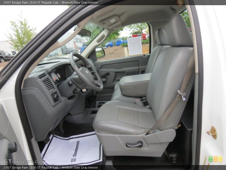 Medium Slate Gray Interior Front Seat for the 2007 Dodge Ram 1500 ST Regular Cab #70237546