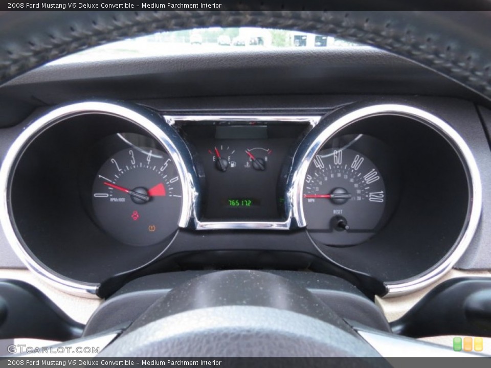 Medium Parchment Interior Gauges for the 2008 Ford Mustang V6 Deluxe Convertible #70237803
