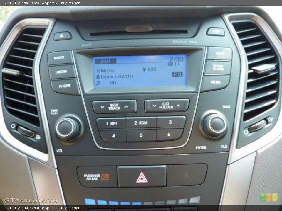 Gray Interior Controls for the 2013 Hyundai Santa Fe Sport #70237807