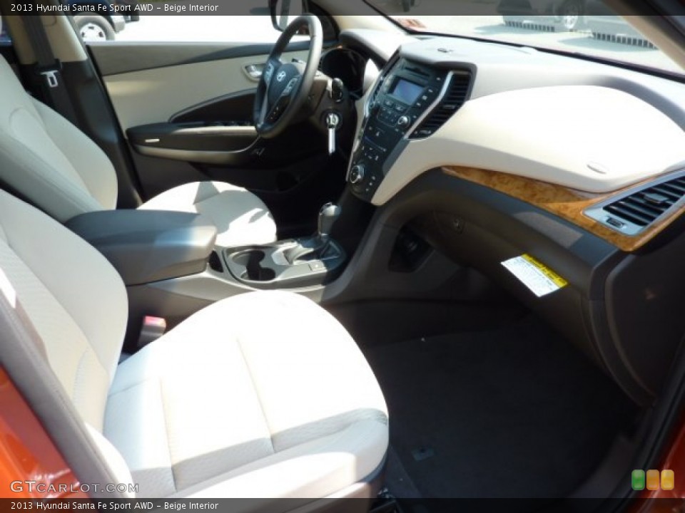 Beige Interior Photo for the 2013 Hyundai Santa Fe Sport AWD #70238092