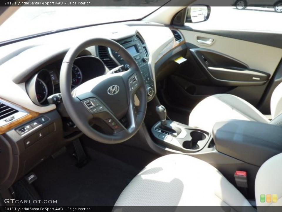 Beige Interior Photo for the 2013 Hyundai Santa Fe Sport AWD #70238155