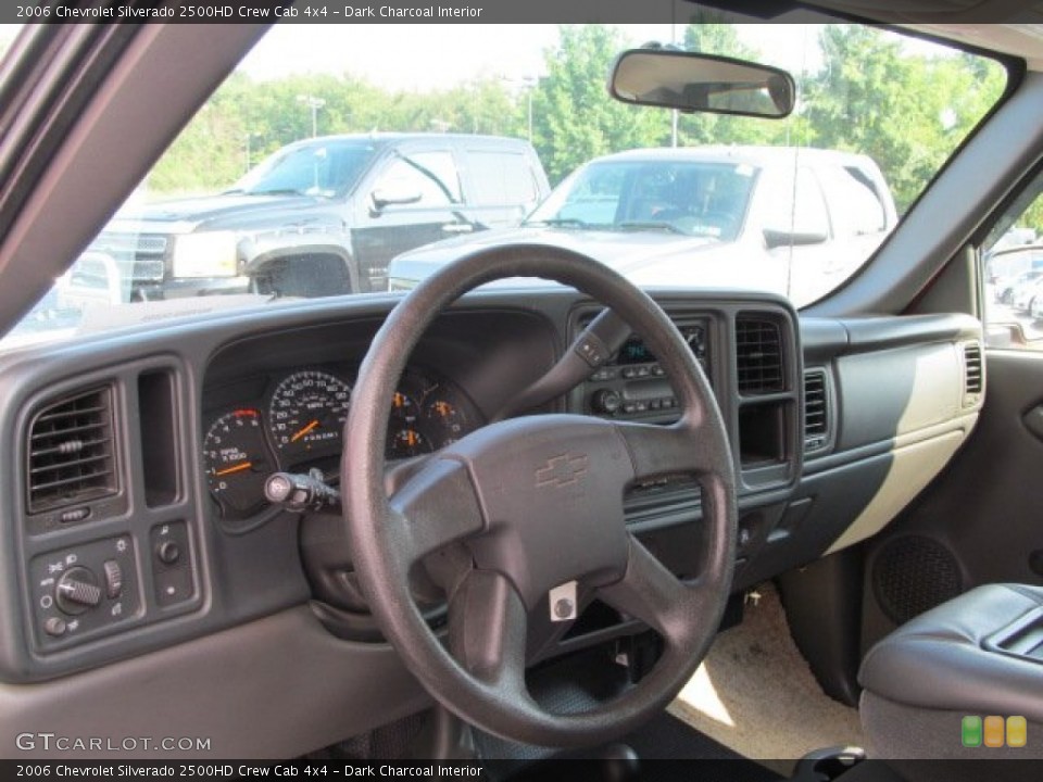 Dark Charcoal Interior Steering Wheel for the 2006 Chevrolet Silverado 2500HD Crew Cab 4x4 #70239736