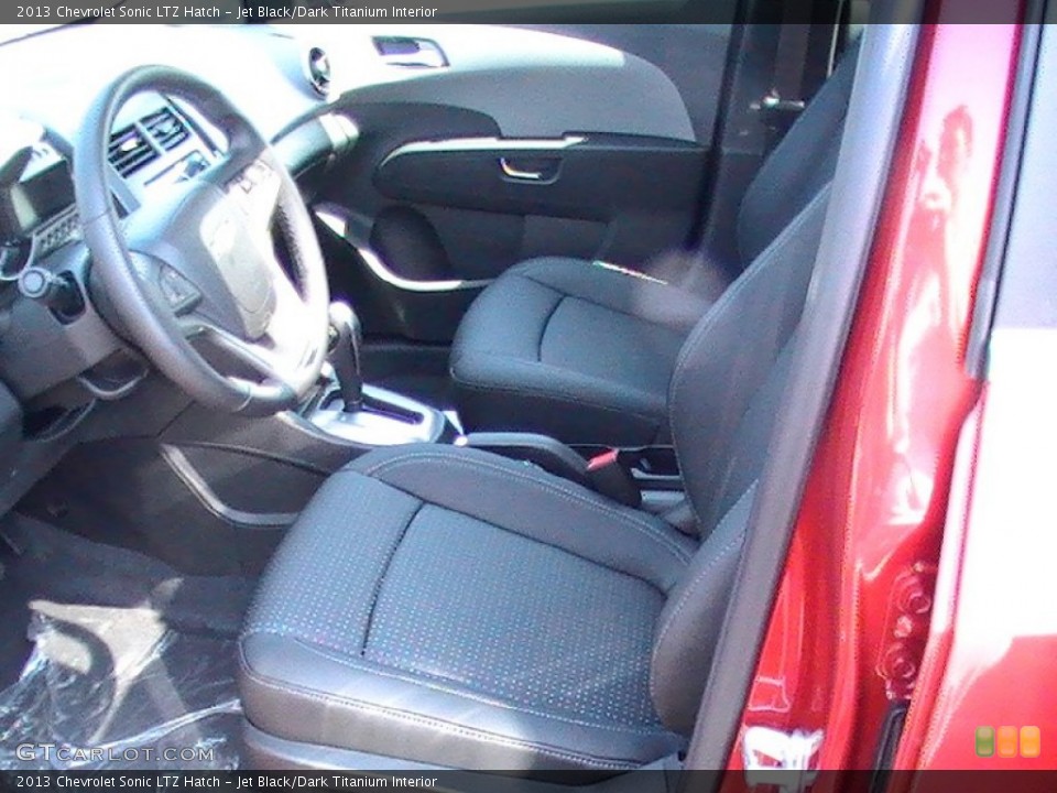 Jet Black/Dark Titanium Interior Front Seat for the 2013 Chevrolet Sonic LTZ Hatch #70240216