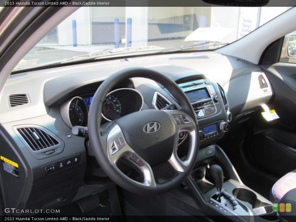 Black/Saddle Interior Dashboard for the 2013 Hyundai Tucson Limited AWD #70245427