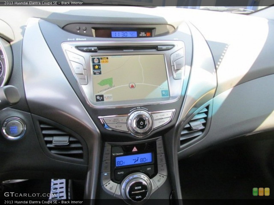 Black Interior Navigation for the 2013 Hyundai Elantra Coupe SE #70245707
