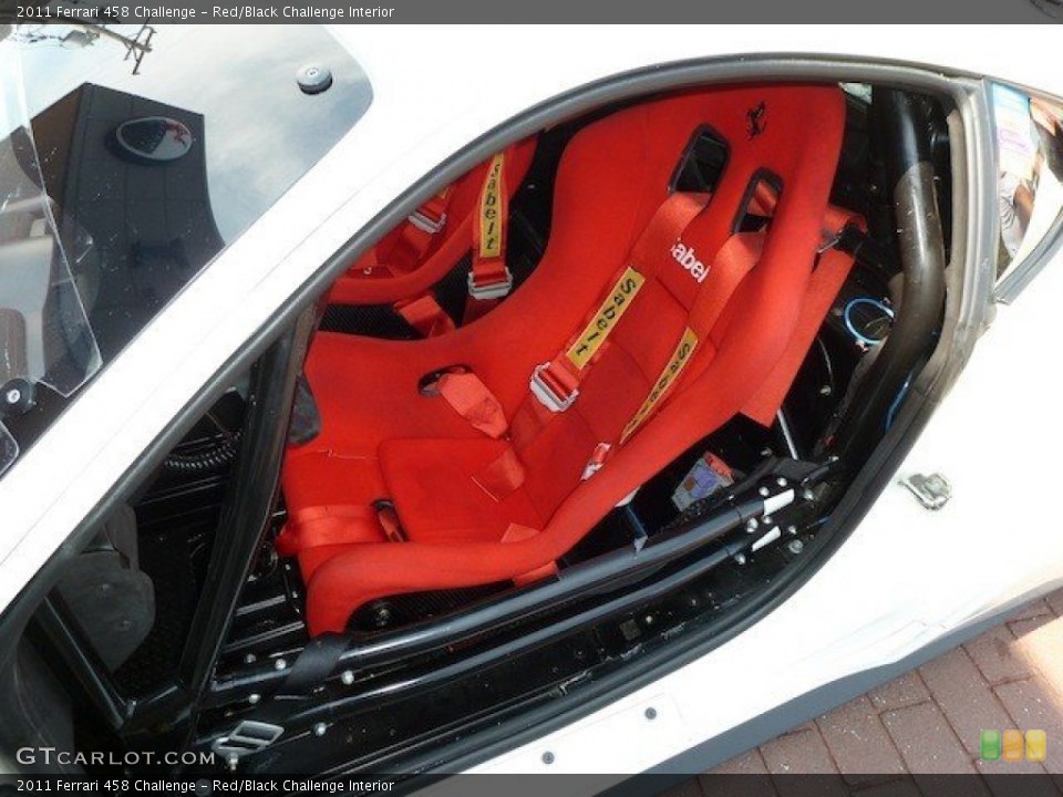 Red/Black Challenge Interior Front Seat for the 2011 Ferrari 458 Challenge #70247341