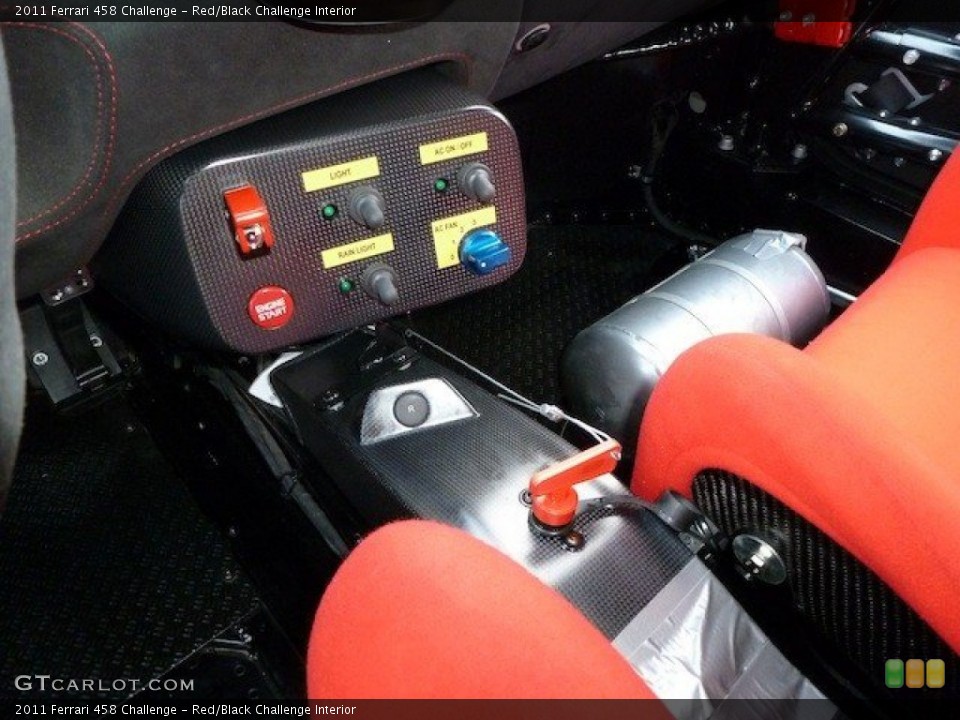 Red/Black Challenge Interior Controls for the 2011 Ferrari 458 Challenge #70247380