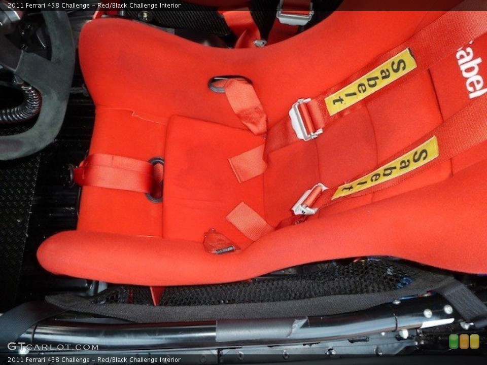 Red/Black Challenge Interior Front Seat for the 2011 Ferrari 458 Challenge #70247389