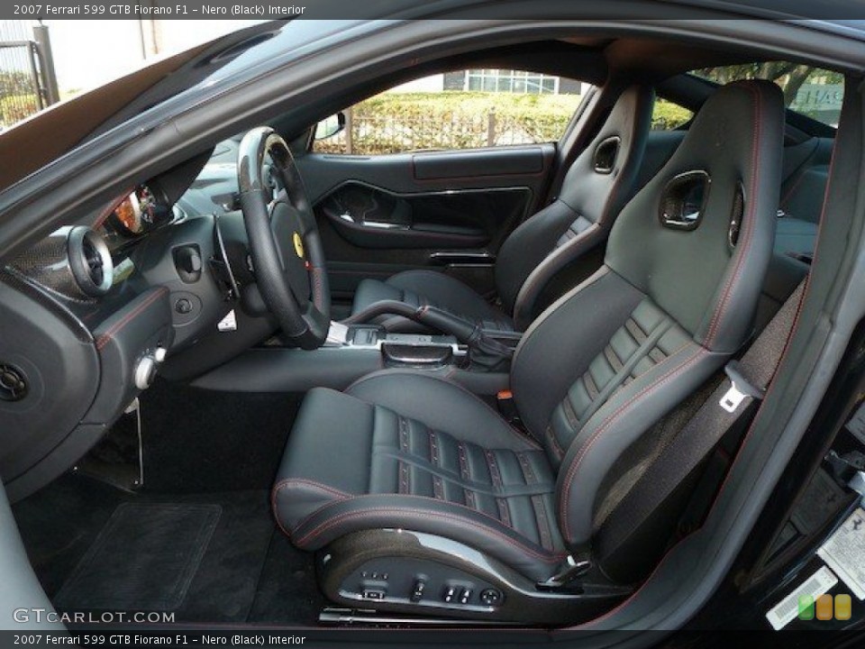 Nero (Black) Interior Front Seat for the 2007 Ferrari 599 GTB Fiorano F1 #70247584