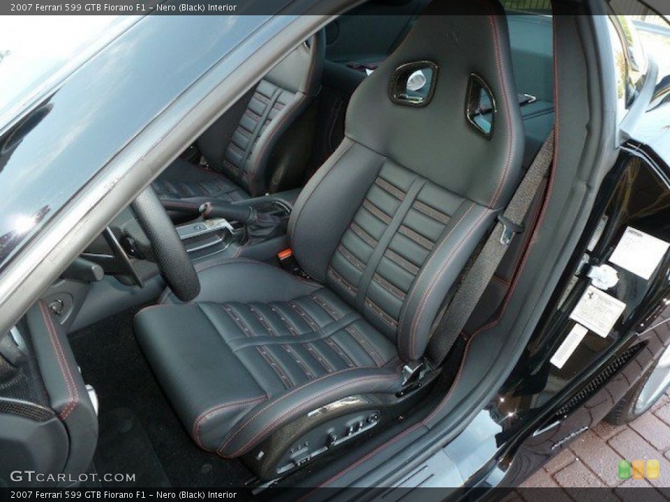 Nero (Black) Interior Front Seat for the 2007 Ferrari 599 GTB Fiorano F1 #70247593