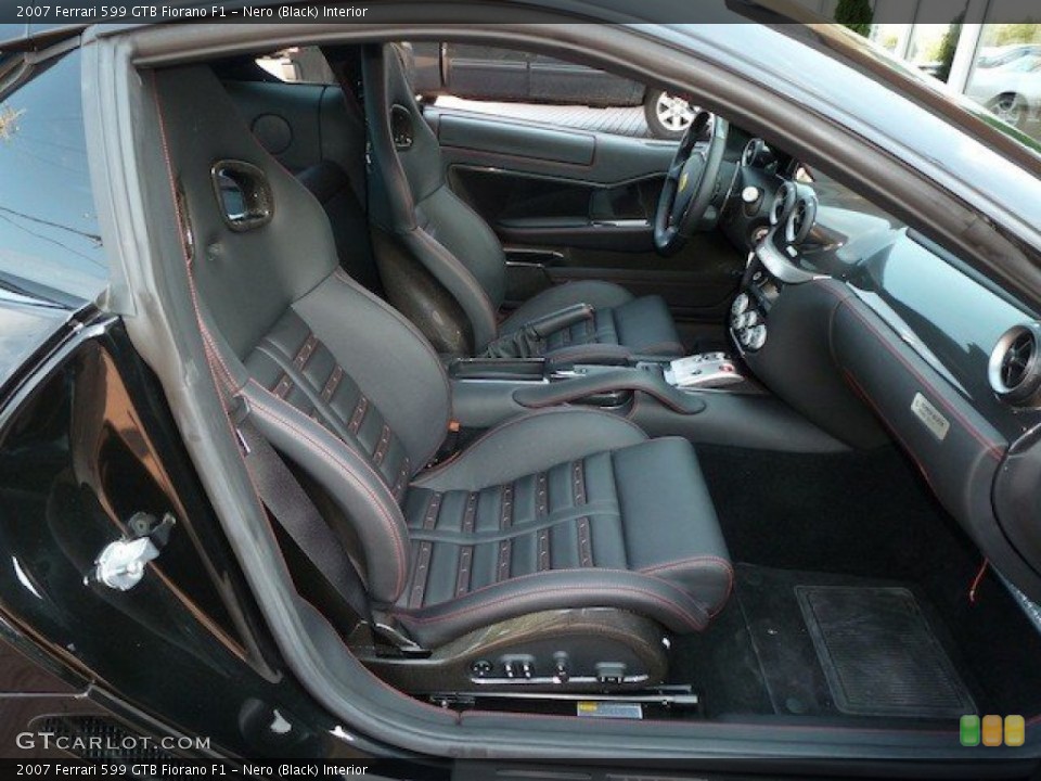 Nero (Black) Interior Front Seat for the 2007 Ferrari 599 GTB Fiorano F1 #70247626