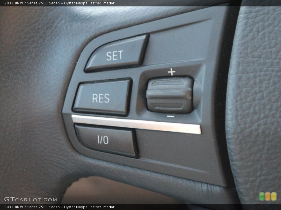 Oyster Nappa Leather Interior Controls for the 2011 BMW 7 Series 750Li Sedan #70248190