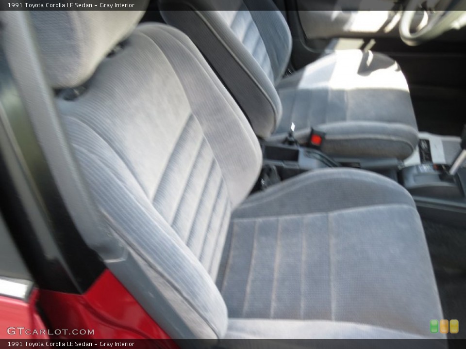 Gray Interior Front Seat for the 1991 Toyota Corolla LE Sedan #70249483
