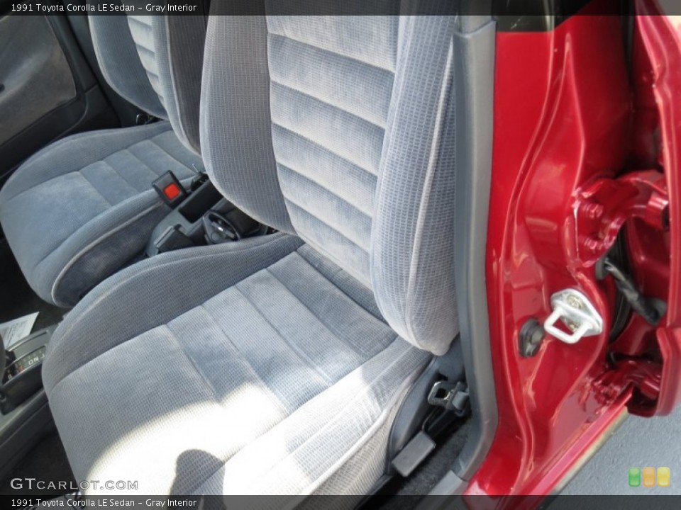 Gray Interior Front Seat for the 1991 Toyota Corolla LE Sedan #70249522