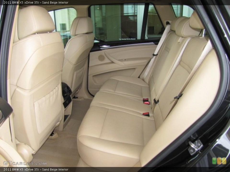 Sand Beige Interior Rear Seat for the 2011 BMW X5 xDrive 35i #70252126