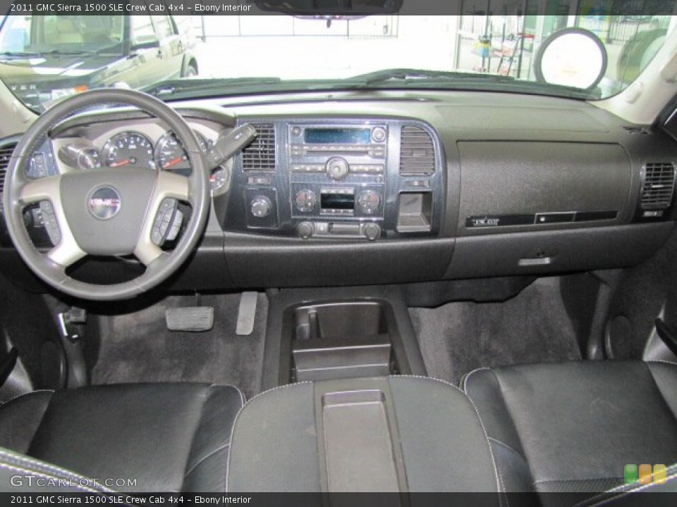 Ebony Interior Dashboard for the 2011 GMC Sierra 1500 SLE Crew Cab 4x4 #70252444