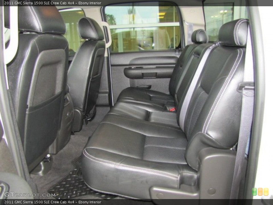 Ebony Interior Rear Seat for the 2011 GMC Sierra 1500 SLE Crew Cab 4x4 #70252450