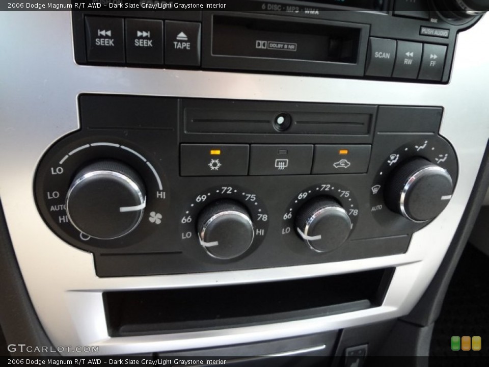 Dark Slate Gray/Light Graystone Interior Controls for the 2006 Dodge Magnum R/T AWD #70254448