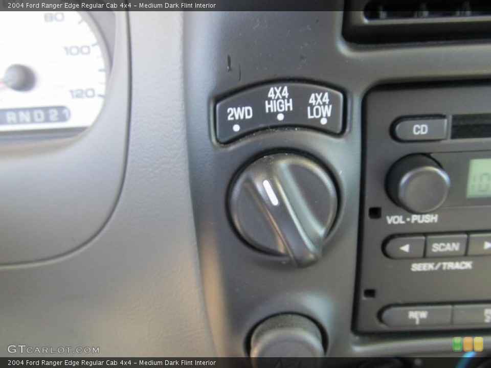 Medium Dark Flint Interior Controls for the 2004 Ford Ranger Edge Regular Cab 4x4 #70254682