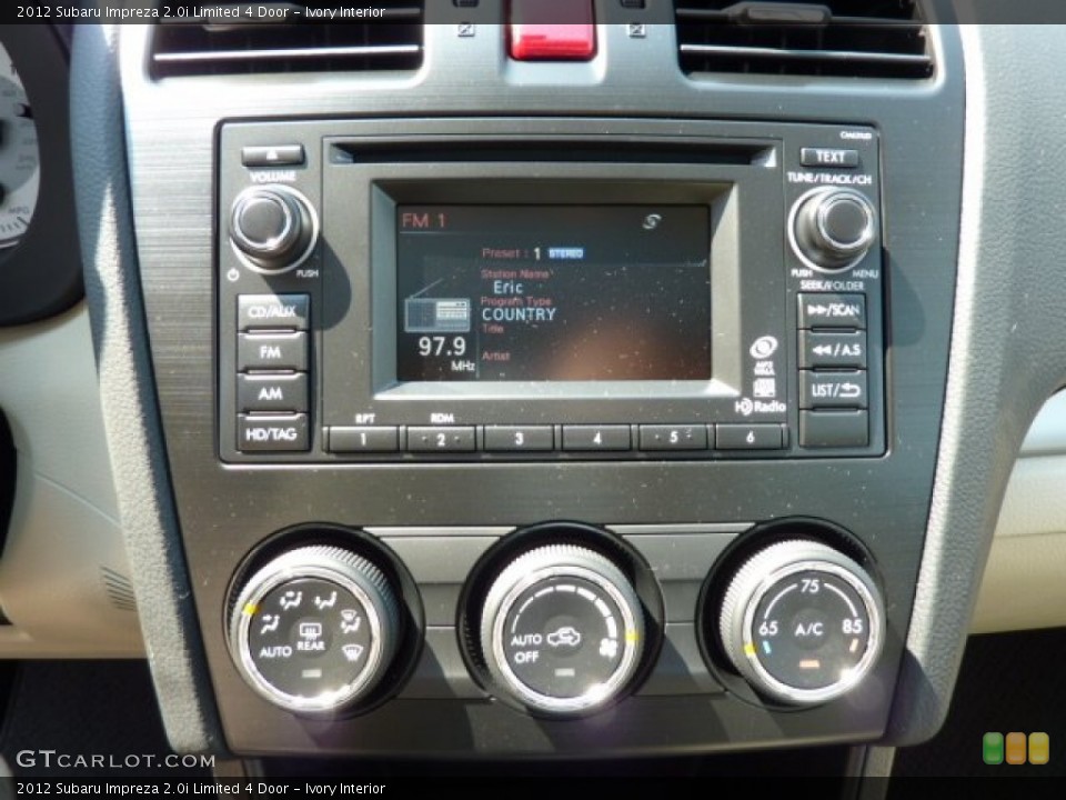Ivory Interior Controls for the 2012 Subaru Impreza 2.0i Limited 4 Door #70256842
