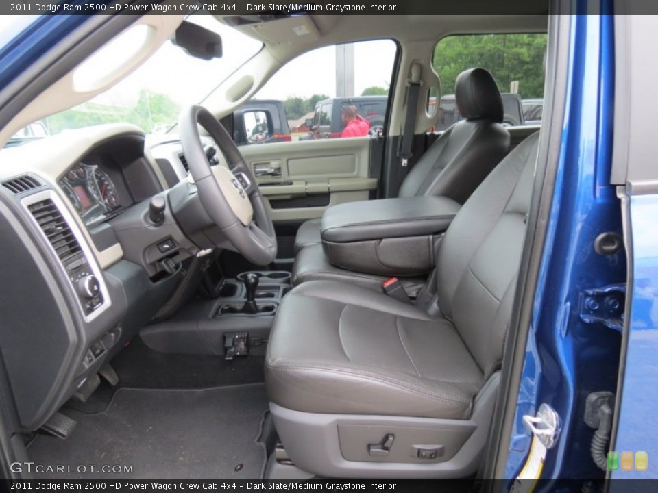 Dark Slate/Medium Graystone Interior Front Seat for the 2011 Dodge Ram 2500 HD Power Wagon Crew Cab 4x4 #70258858