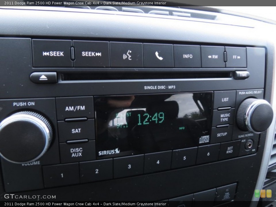 Dark Slate/Medium Graystone Interior Audio System for the 2011 Dodge Ram 2500 HD Power Wagon Crew Cab 4x4 #70258945