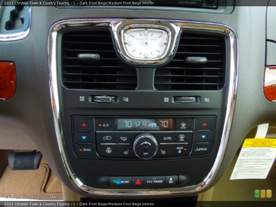 Dark Frost Beige/Medium Frost Beige Interior Controls for the 2013 Chrysler Town & Country Touring - L #70259182
